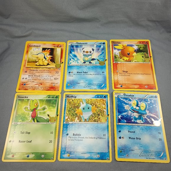 18 Oversize Pokemon TCG cards 25th Celebration Cyndaquil Squirtle Bulbasaur - Picture 4 of 6